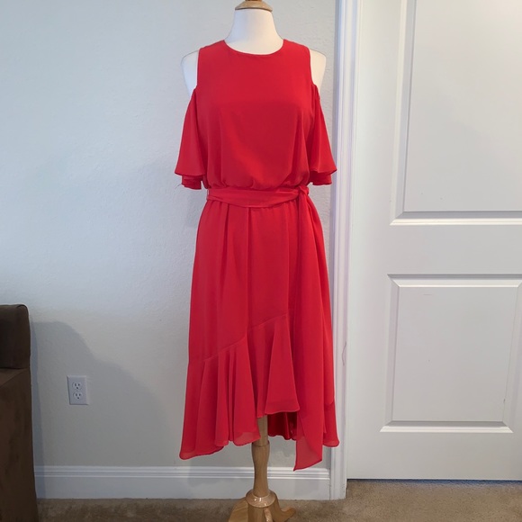 Eliza J Cold Shoulder Dress Size 8 - Picture 3 of 12